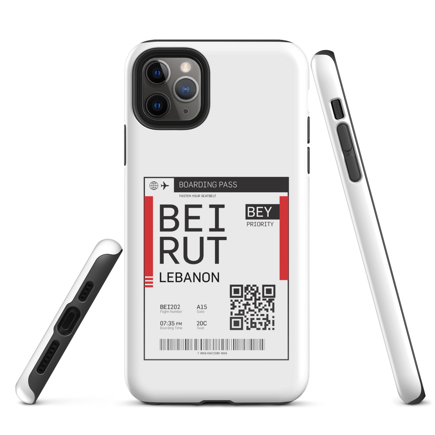Lebanon Beirut Boarding Pass Tough iPhone Case