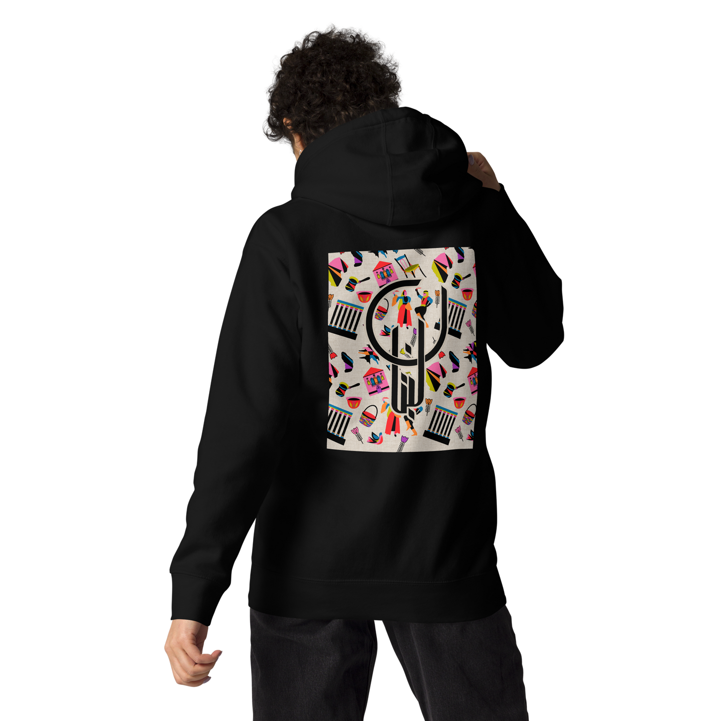 Lebanon Logo & Lebanese Pattern Unisex Hoodie