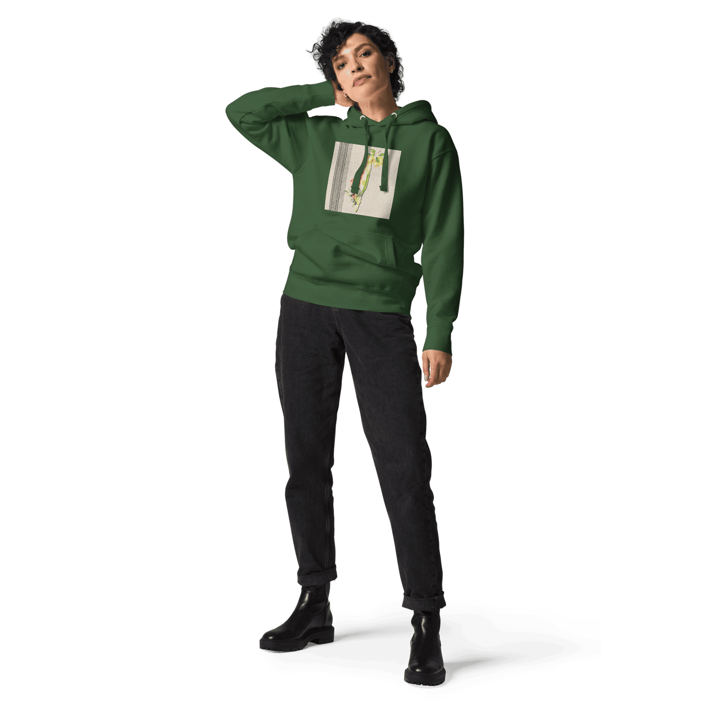 Palestine Olive Lemon Watermelon Forest Green Unisex Hoodie