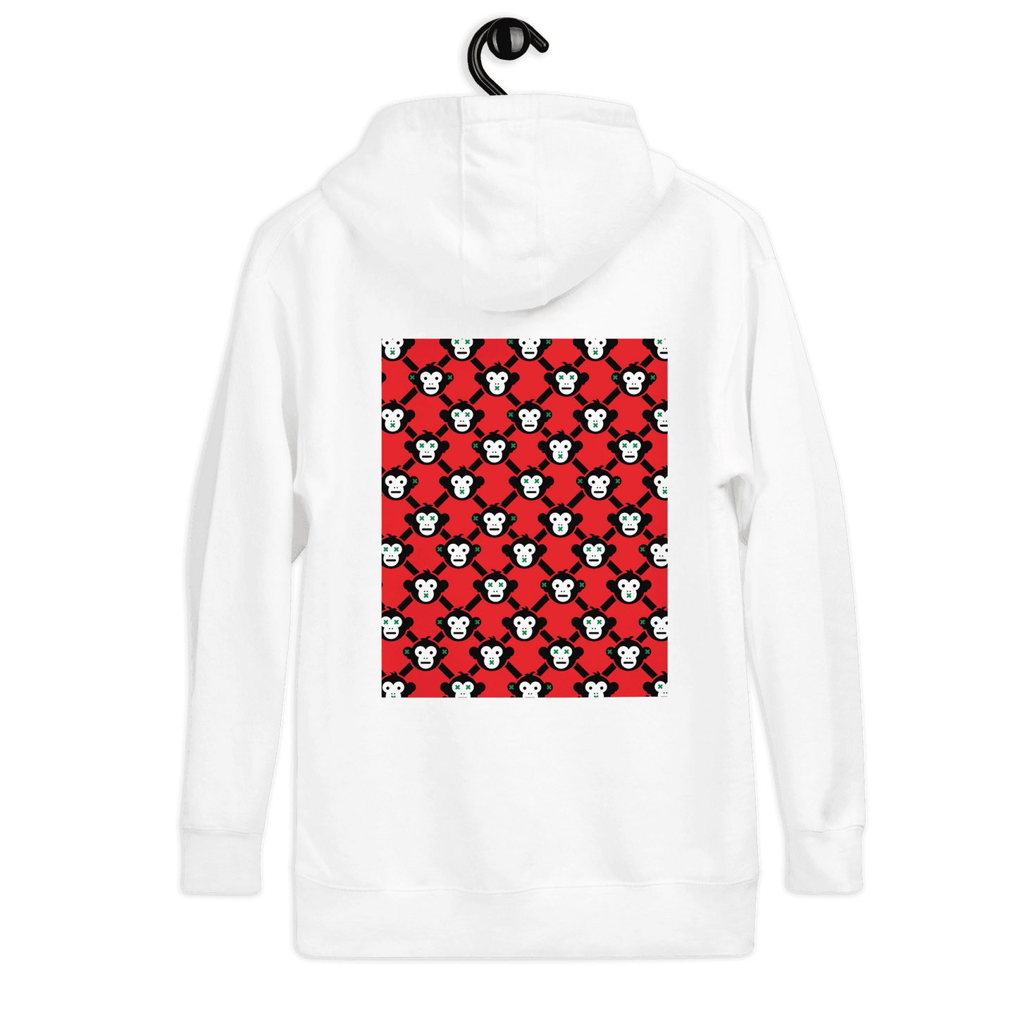 3 Monkeys Palestinian Unisex White Hoodie