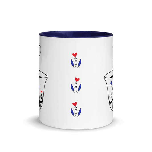 Kahwak Navy Blue Valentine Mug