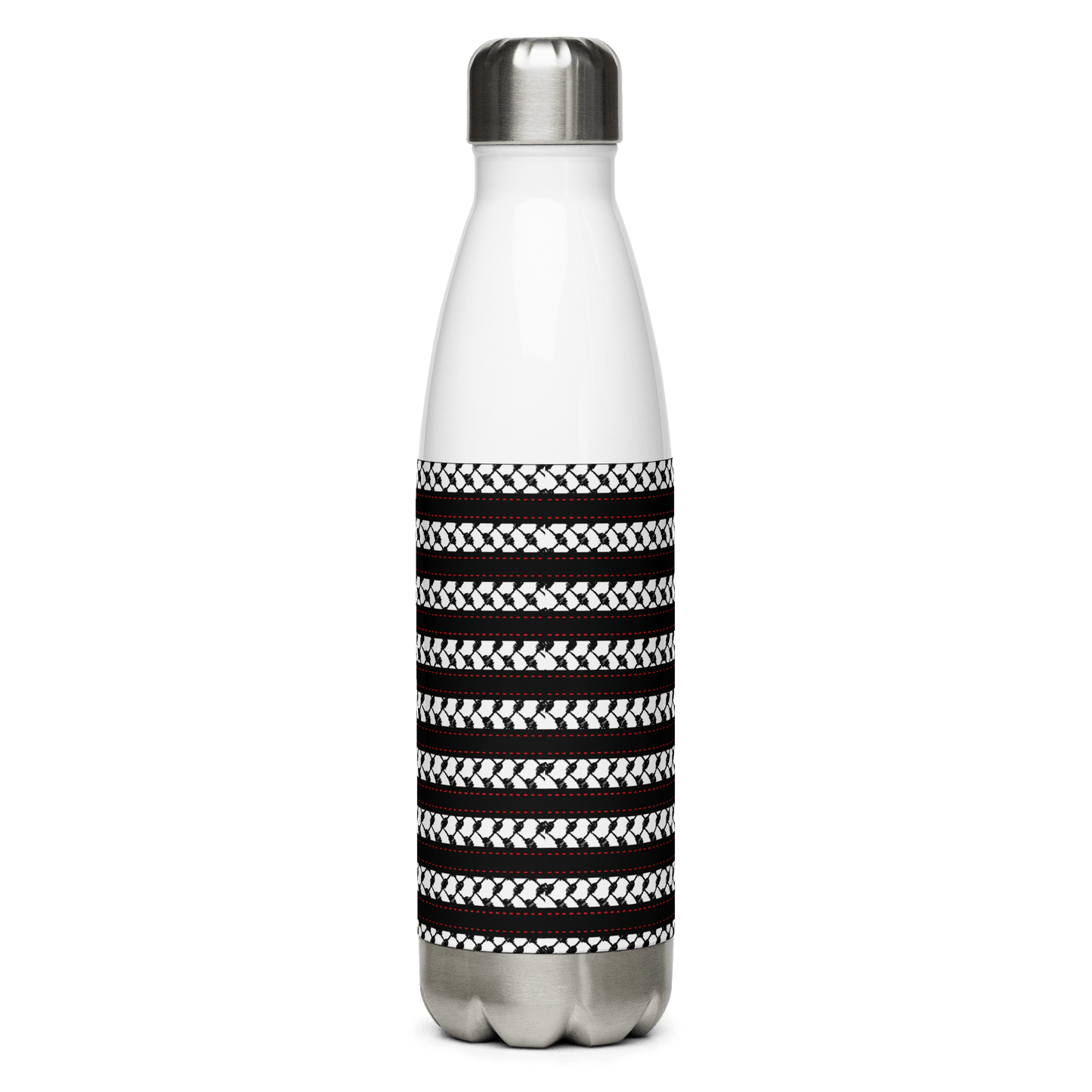 Palestinian Scarf Water Bottle