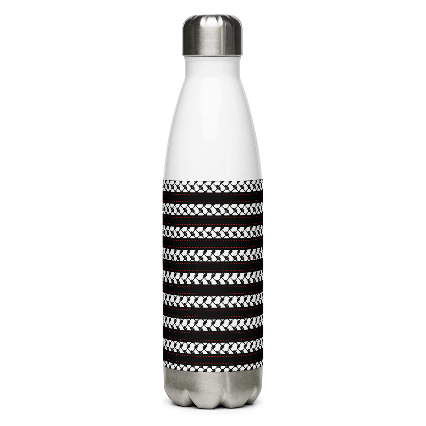 Palestinian Scarf Water Bottle