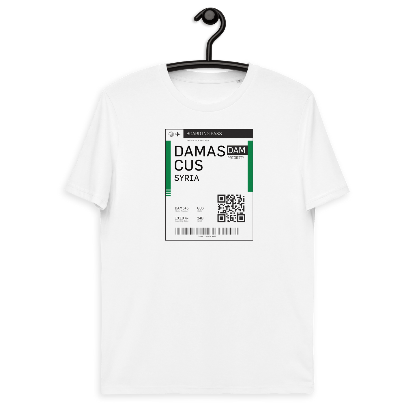 Syrian Damascus Boarding Pass Women Tshirt