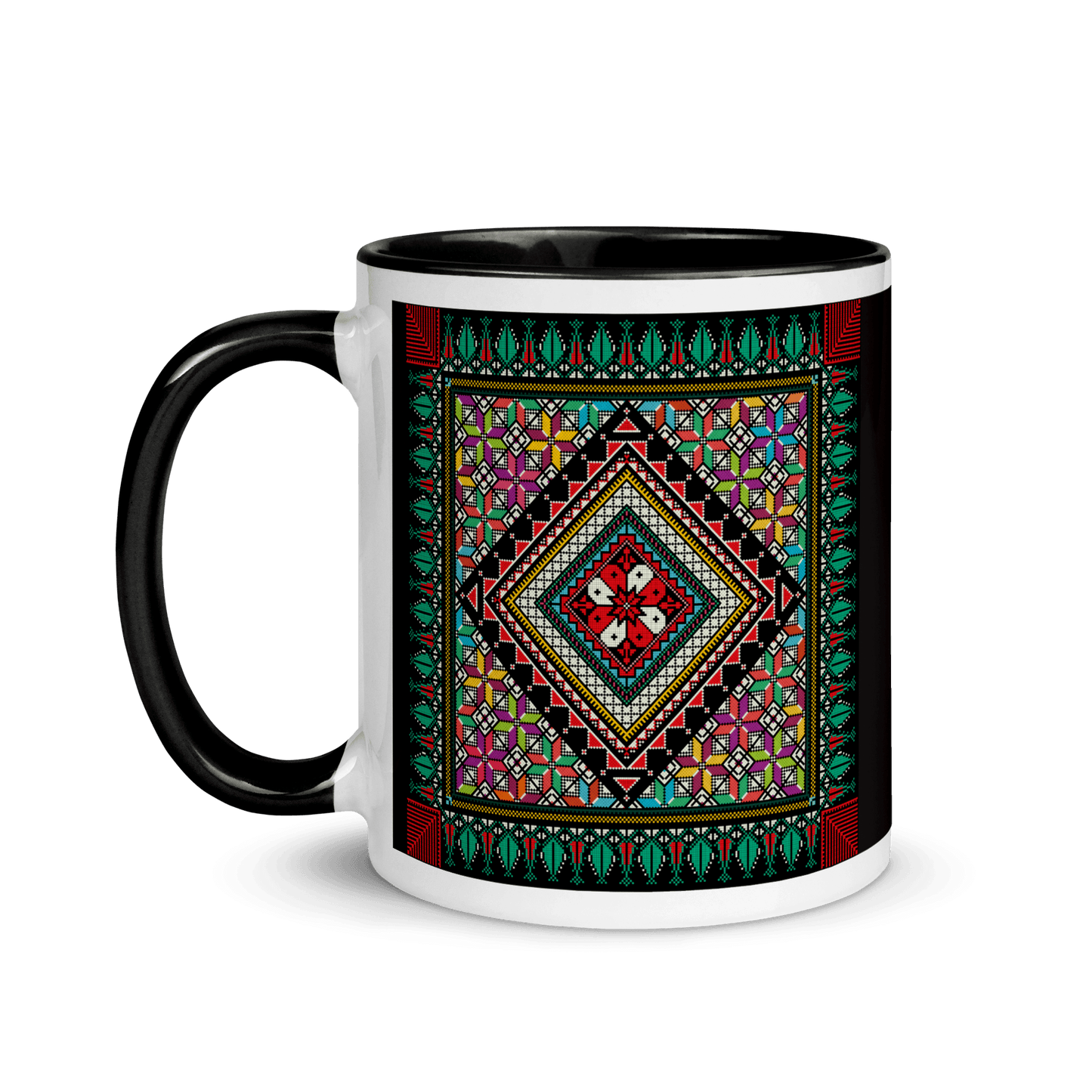 Palestinian Tatriz Colorful Pattern Mug