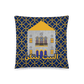 Al Bayt Baytkon Yellow & Blue Lebanese Cushion