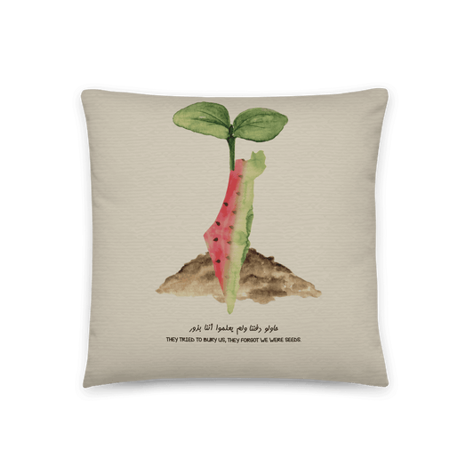 Palestinian Map Seeds Cushion