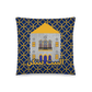 Al Bayt Baytkon Yellow & Blue Lebanese Cushion