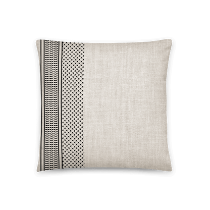 Palestinian Kuffieh Stripe Biege Cushion