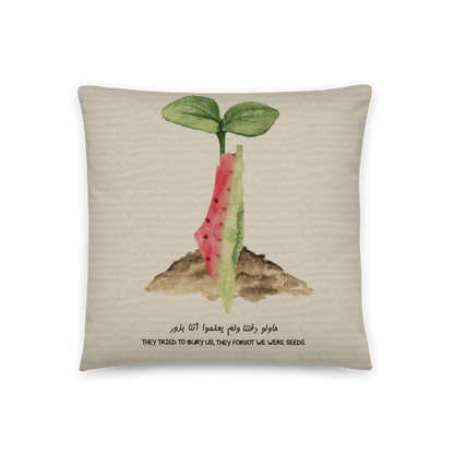 Palestinian Map Seeds Cushion