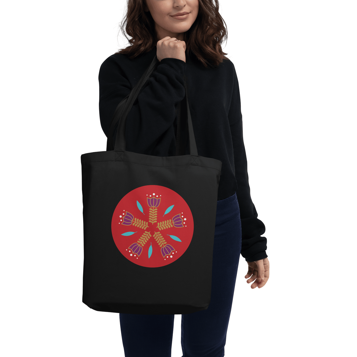 Lebanese Kahwa Flower Patch Eco Tote Bag