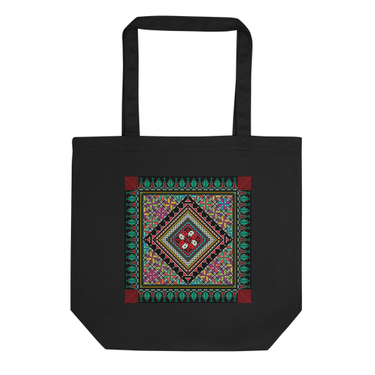 Palestinian Colorful Tatreez Tote Bag