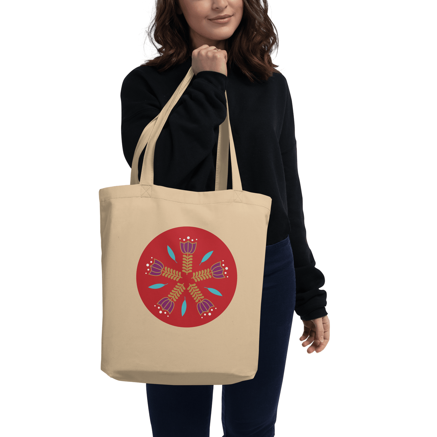 Lebanese Kahwa Flower Patch Eco Tote Bag