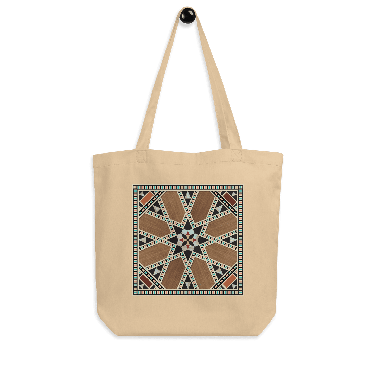 Syrian Mosaic Arabesque Tote Bag