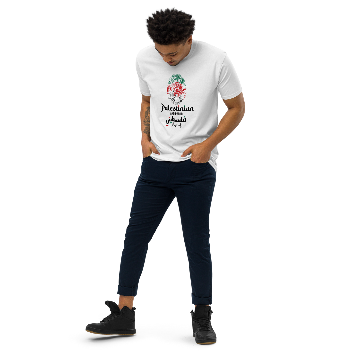 Palestinian Fingerprint Men's Tee