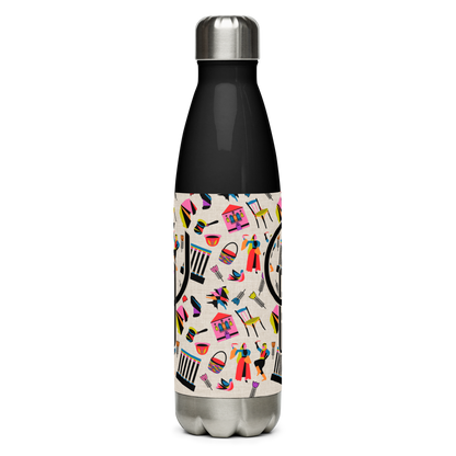 Lebanon Logo Heritage Pattern Water Bottle