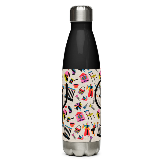 Lebanon Logo Heritage Pattern Water Bottle