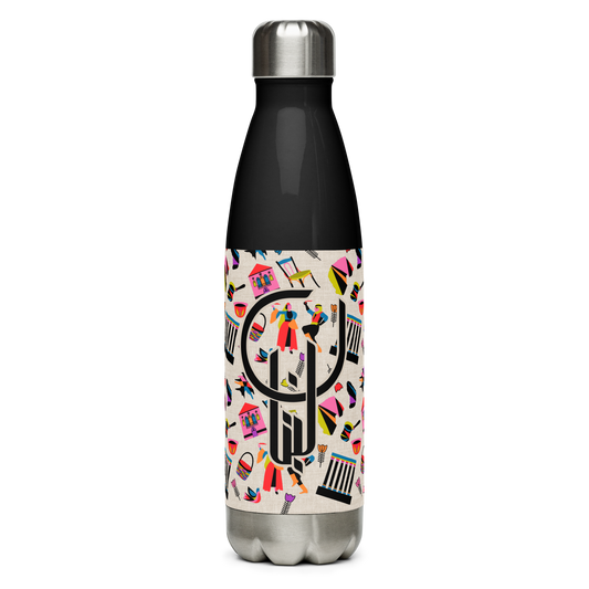 Lebanon Logo Heritage Pattern Water Bottle