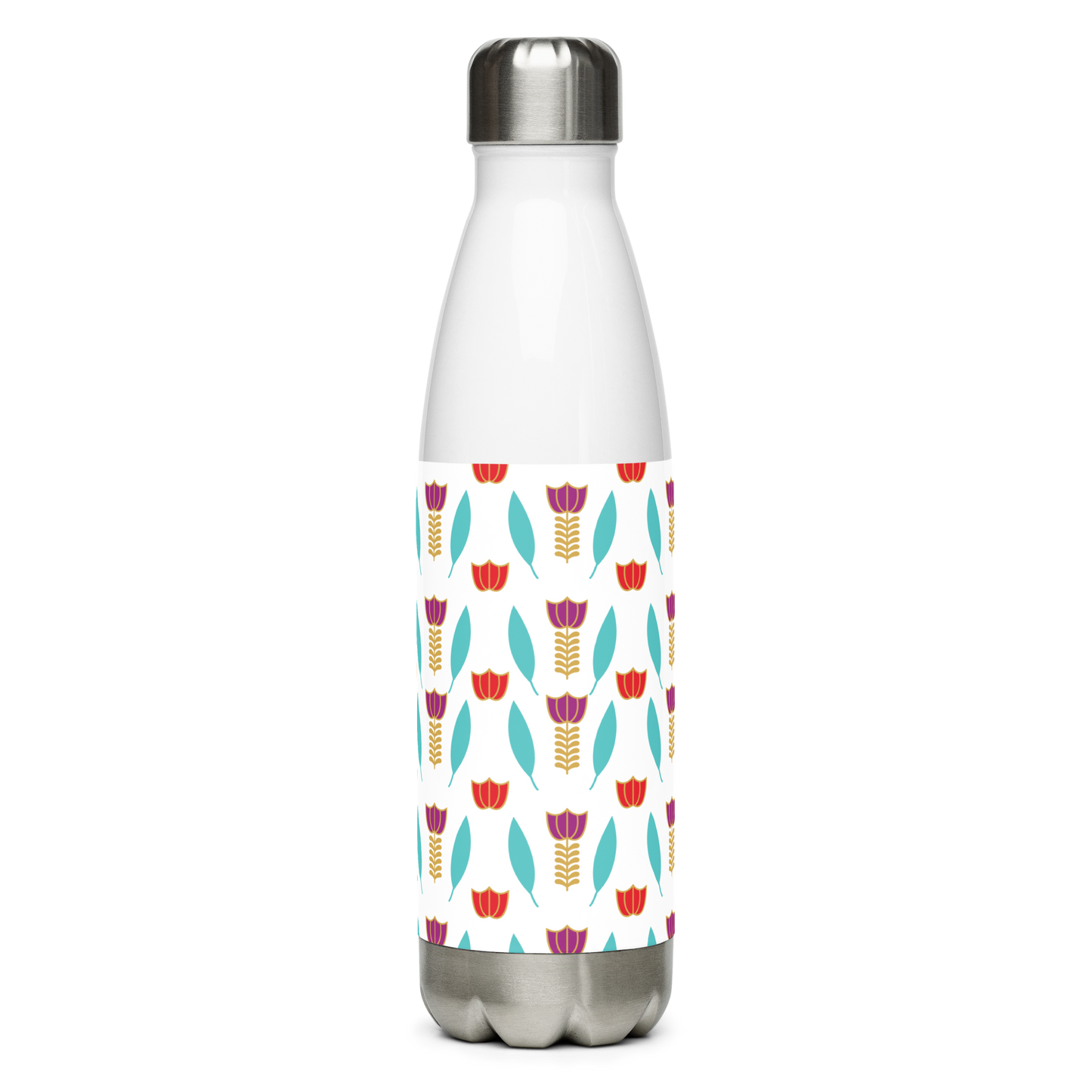 Lebanese Coffee Flower Pattern Water Bottle