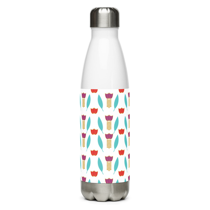 Lebanese Coffee Flower Pattern Water Bottle