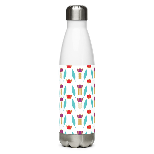 Lebanese Coffee Flower Pattern Water Bottle