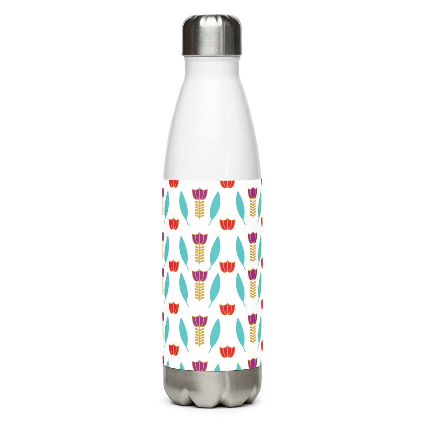 Lebanese Coffee Flower Pattern Water Bottle