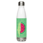 Palestine Watermelon Tatreez Map Water Bottle