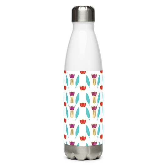 Lebanese Coffee Flower Pattern Water Bottle