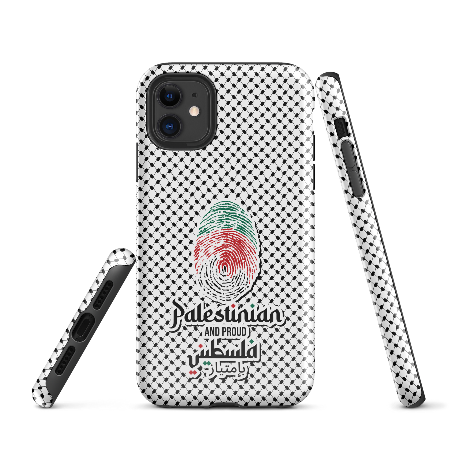 Palestine Falstni Fingerprint Tough iPhone Case