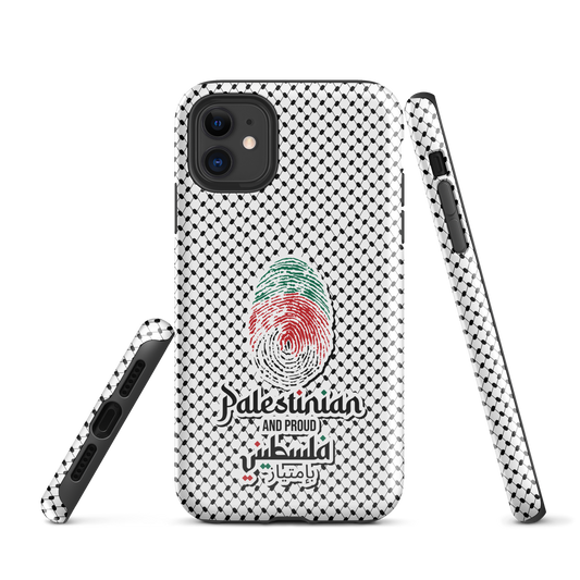 Palestine Falstni Fingerprint Tough iPhone Case