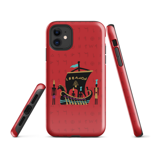 Lebanon Pheonician Tough iPhone Case