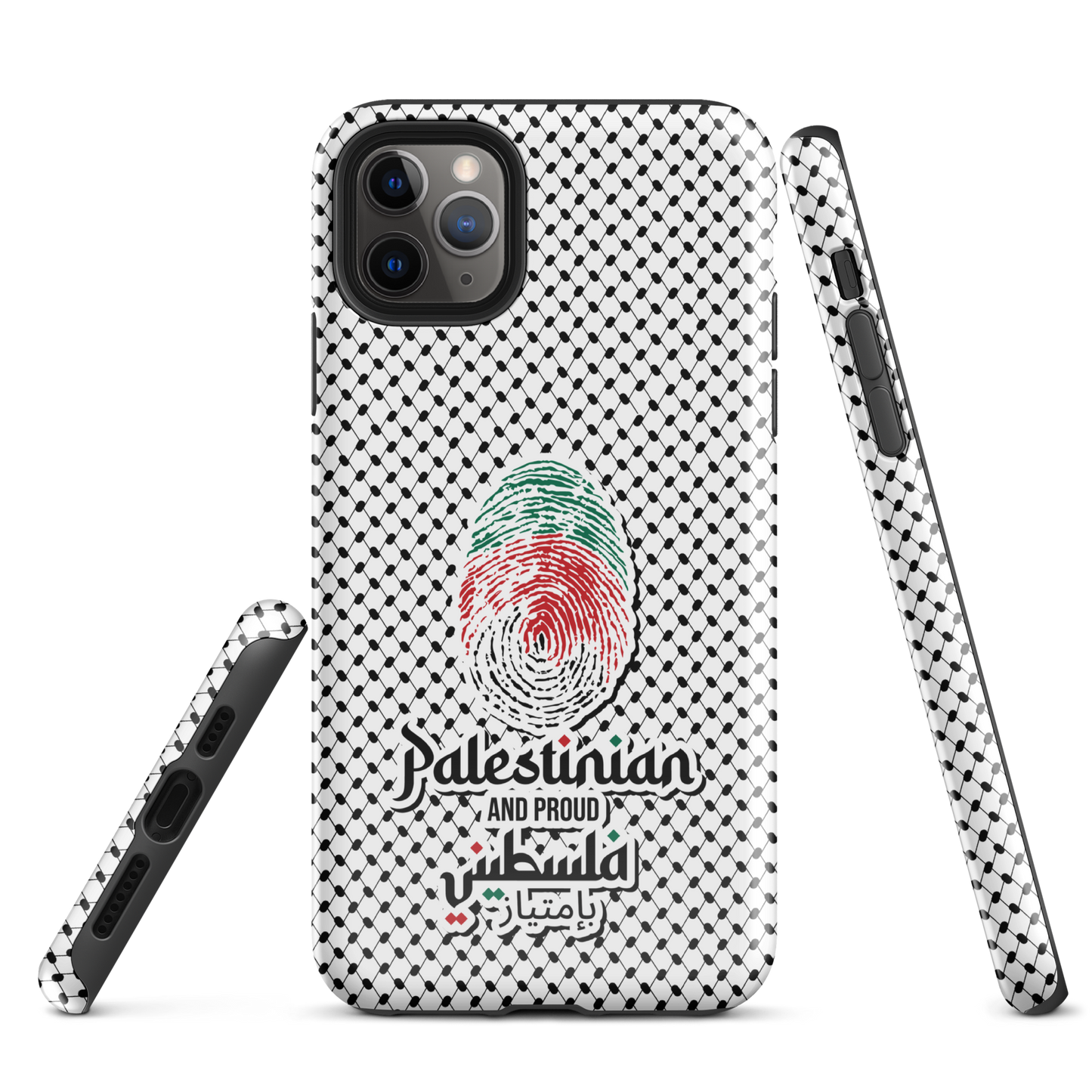 Palestine Falstni Fingerprint Tough iPhone Case