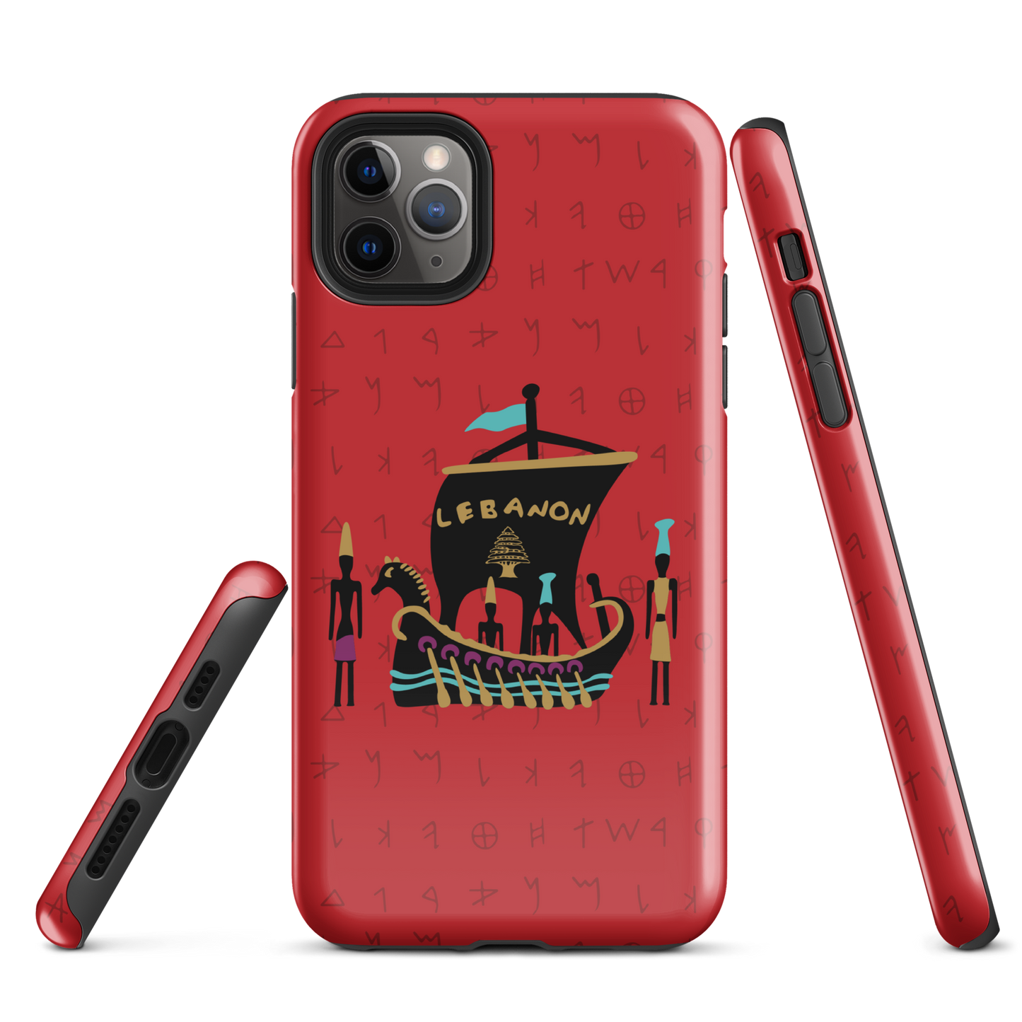 Lebanon Pheonician Tough iPhone Case