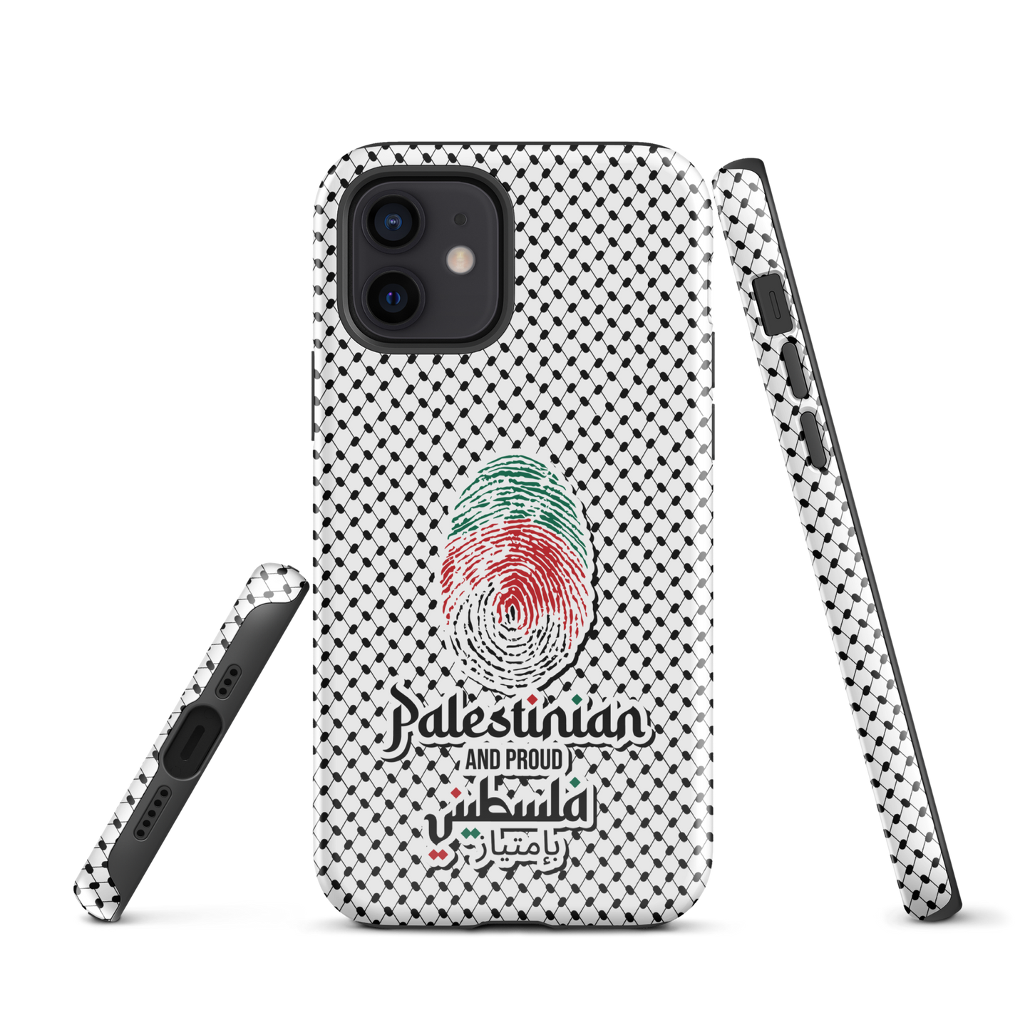 Palestine Falstni Fingerprint Tough iPhone Case