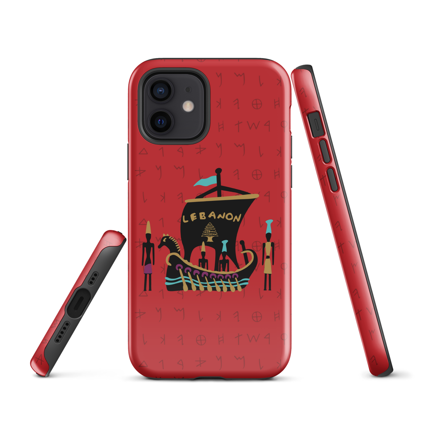 Lebanon Pheonician Tough iPhone Case