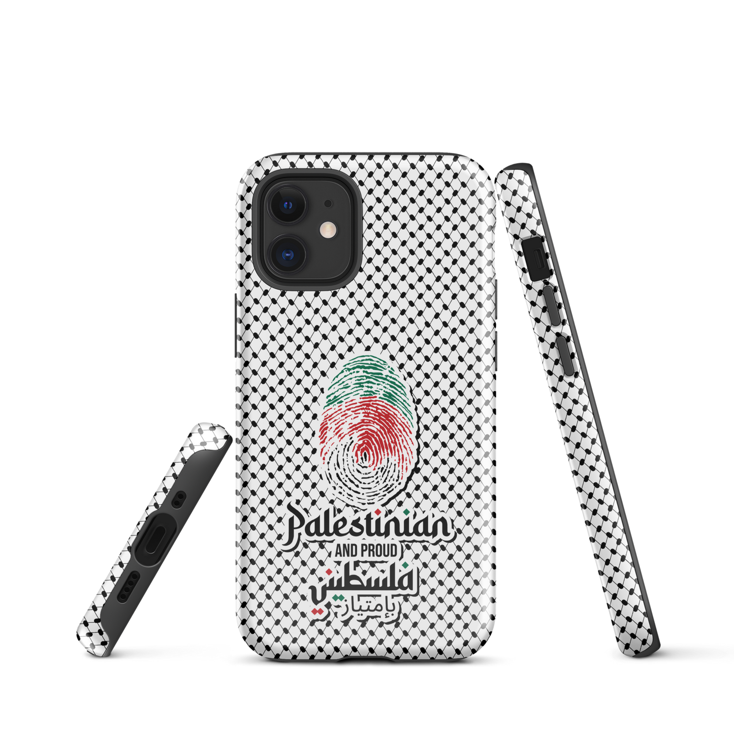 Palestine Falstni Fingerprint Tough iPhone Case