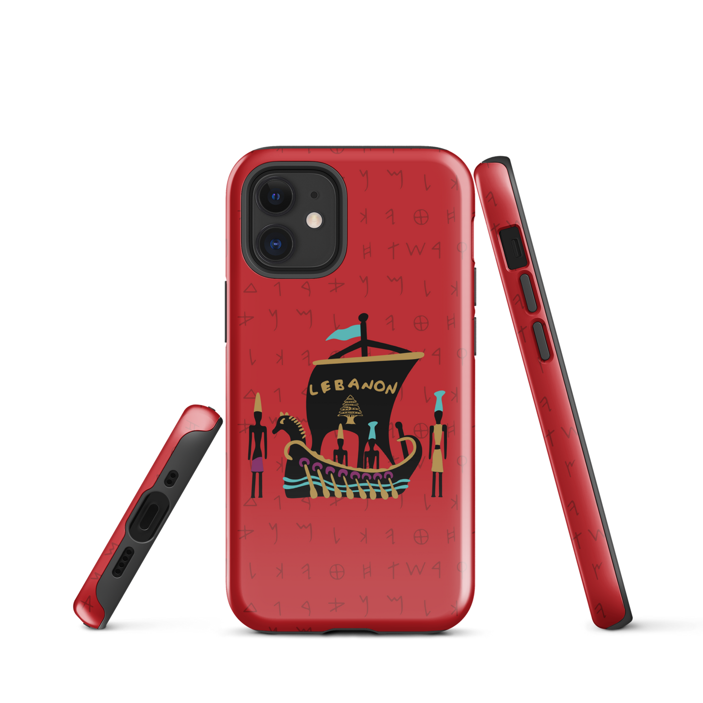 Lebanon Pheonician Tough iPhone Case