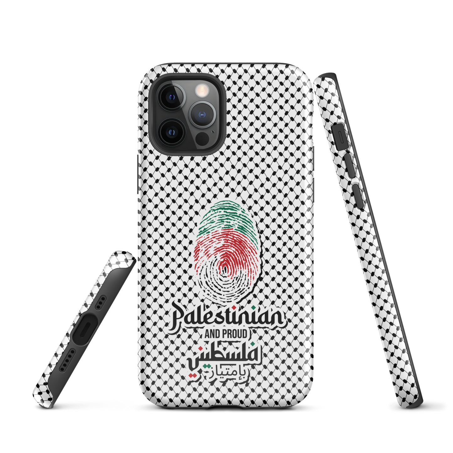 Palestine Falstni Fingerprint Tough iPhone Case