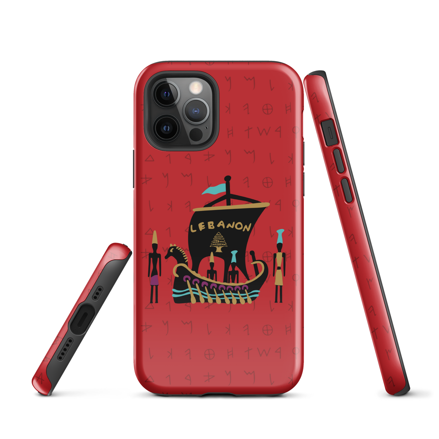 Lebanon Pheonician Tough iPhone Case