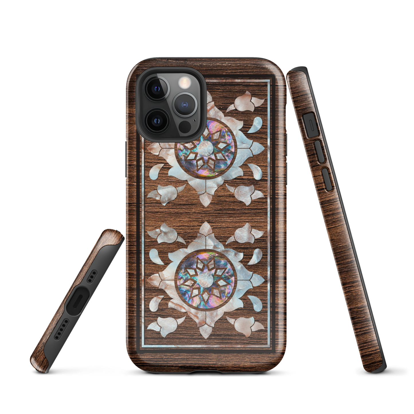 Syrian Mozaic Arabesque Floral Pearl Tough iPhone Cover