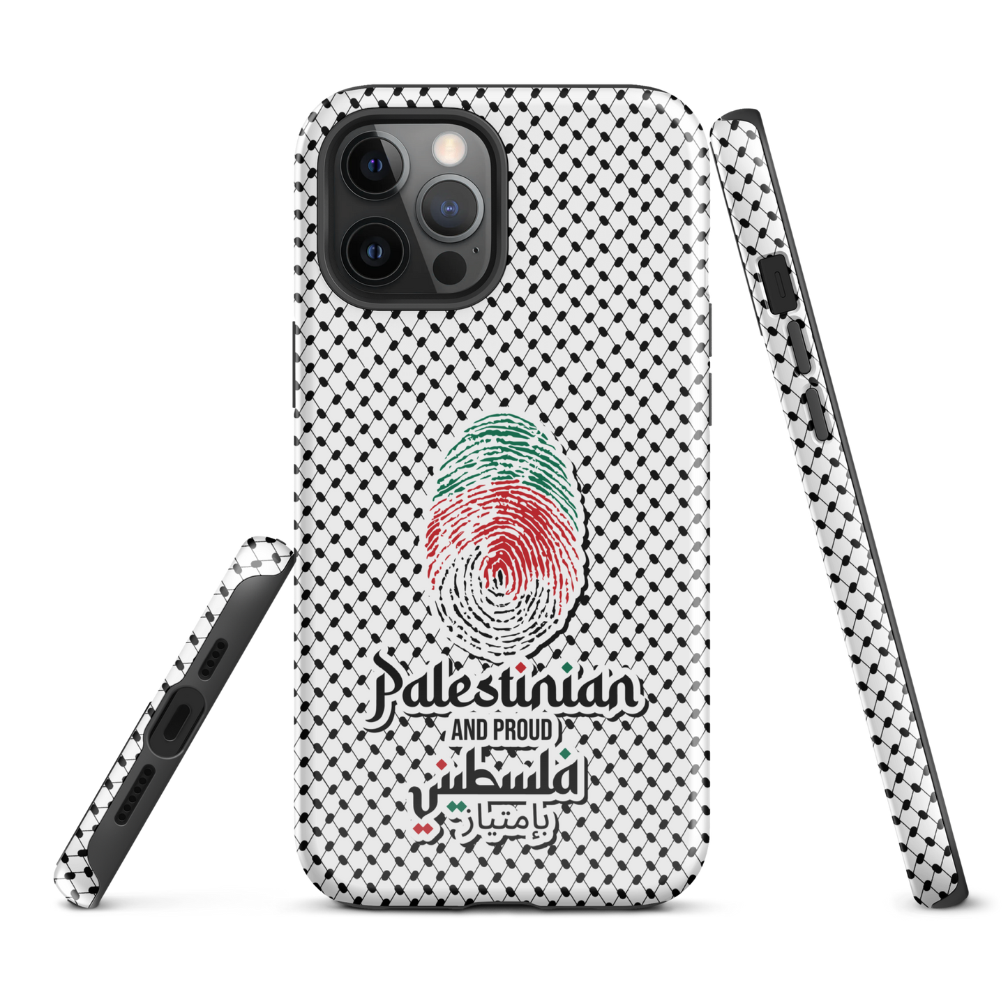 Palestine Falstni Fingerprint Tough iPhone Case