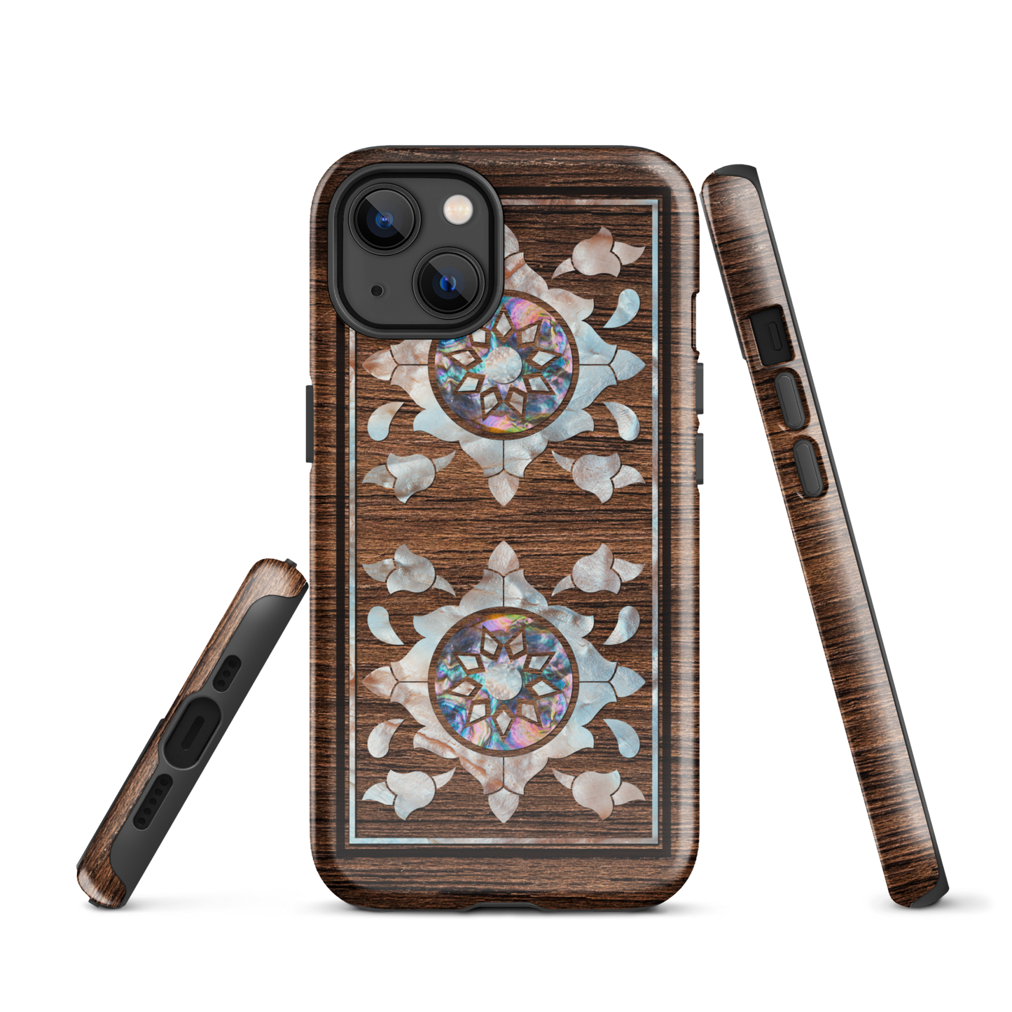 Syrian Mozaic Arabesque Floral Pearl Tough iPhone Cover