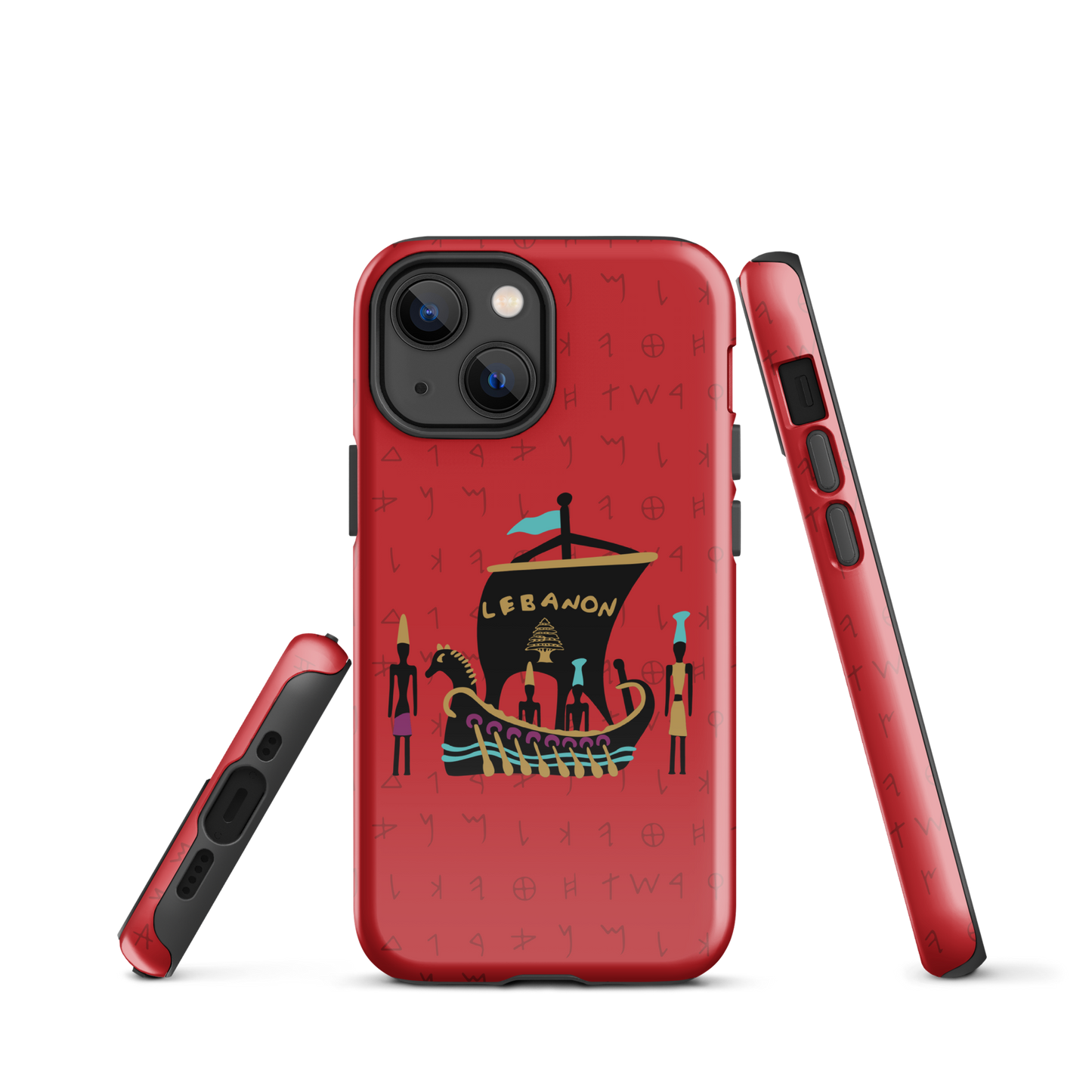 Lebanon Pheonician Tough iPhone Case