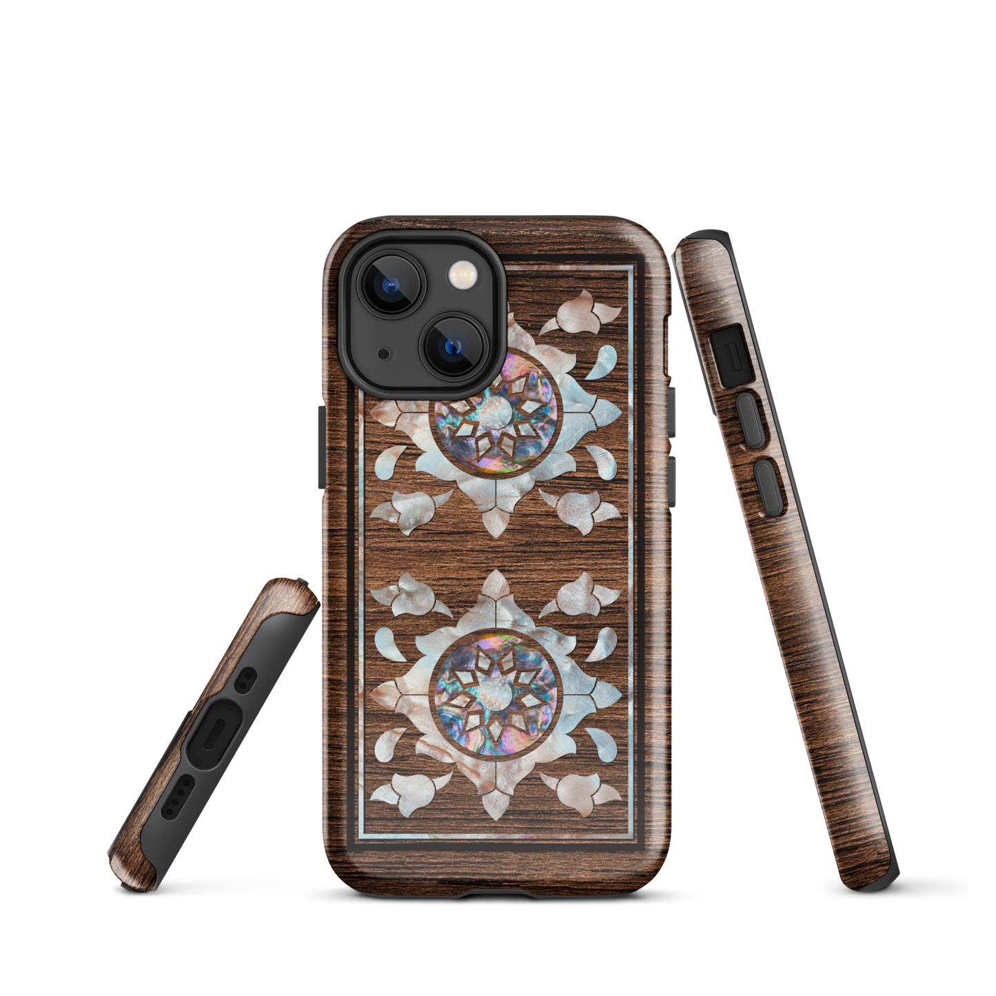 Syrian Mozaic Arabesque Floral Pearl Tough iPhone Cover