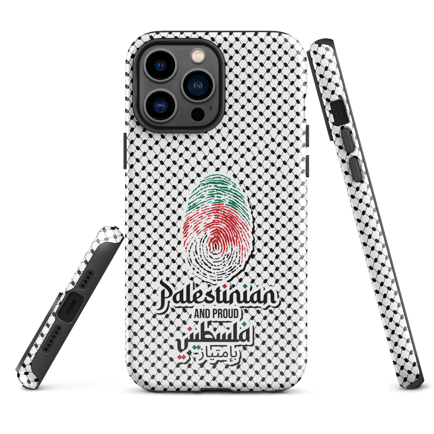 Palestine Falstni Fingerprint Tough iPhone Case