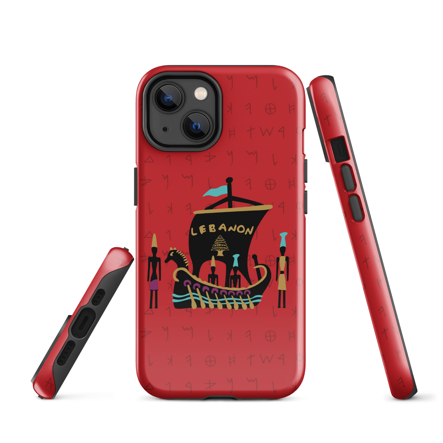 Lebanon Pheonician Tough iPhone Case