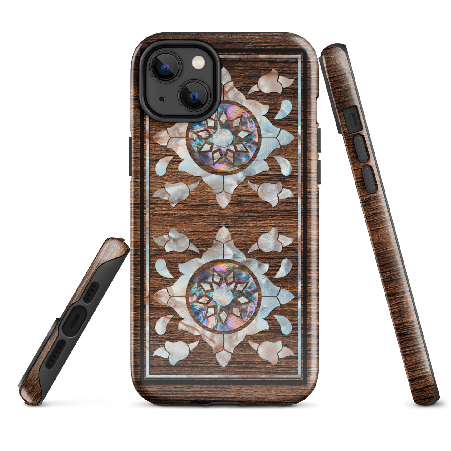 Syrian Mozaic Arabesque Floral Pearl Tough iPhone Cover