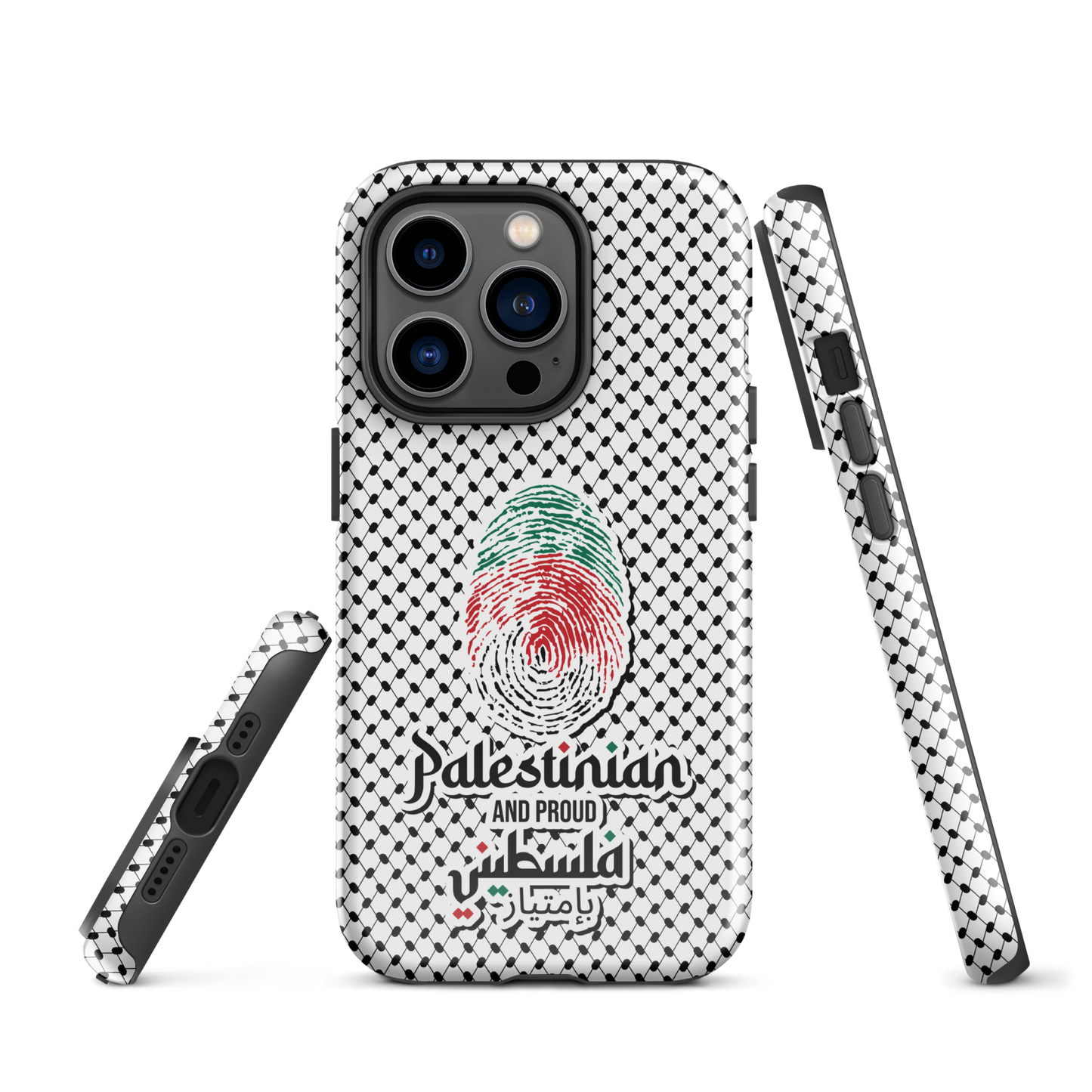 Palestine Falstni Fingerprint Tough iPhone Case