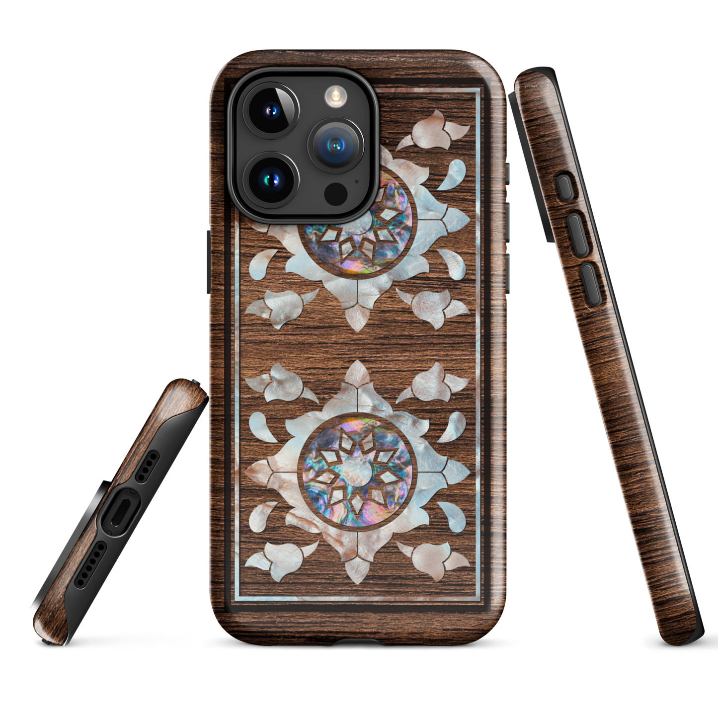 Syrian Mozaic Arabesque Floral Pearl Tough iPhone Cover