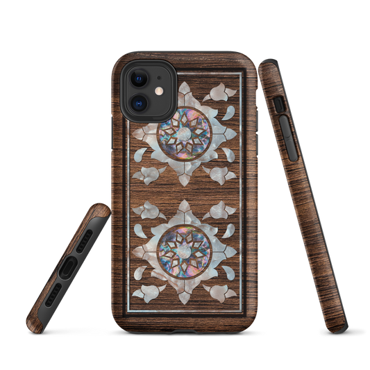 Syrian Mozaic Arabesque Floral Pearl Tough iPhone Cover